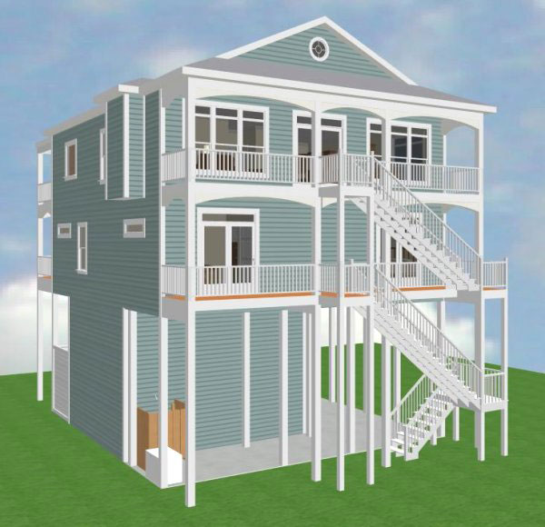 Addley Beach - Elevated House Plan