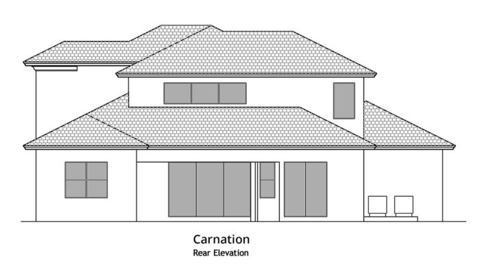 Carnation - Rear Elevation