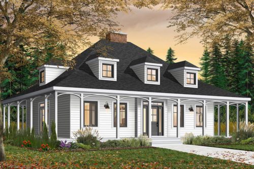 Creole Cottage - Front Rendering