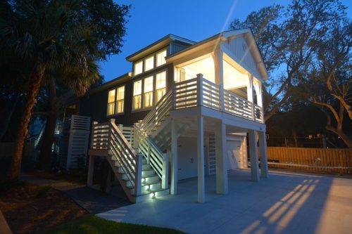Elevated Piling And Stilt House Plans, Contemporary Raised Beach House Plans